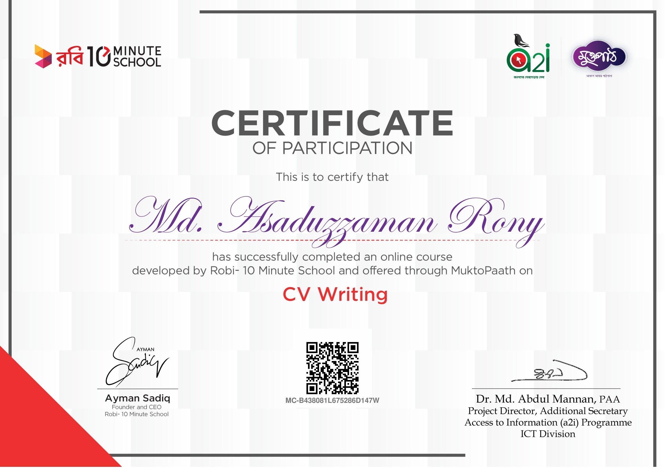CV Writting